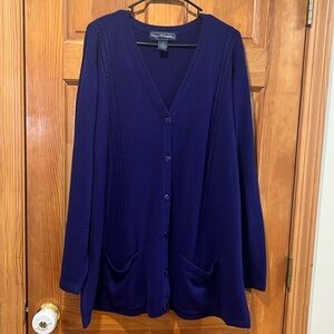 Maggie McNaughton women’s button down cardigan sweater size 3X.